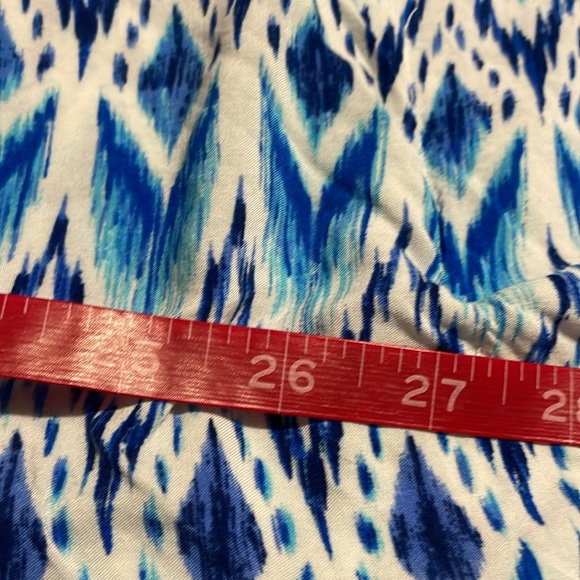 Bobbie Brooks Blue Fringe Trimmed Cover Up - Picture 7 of 10